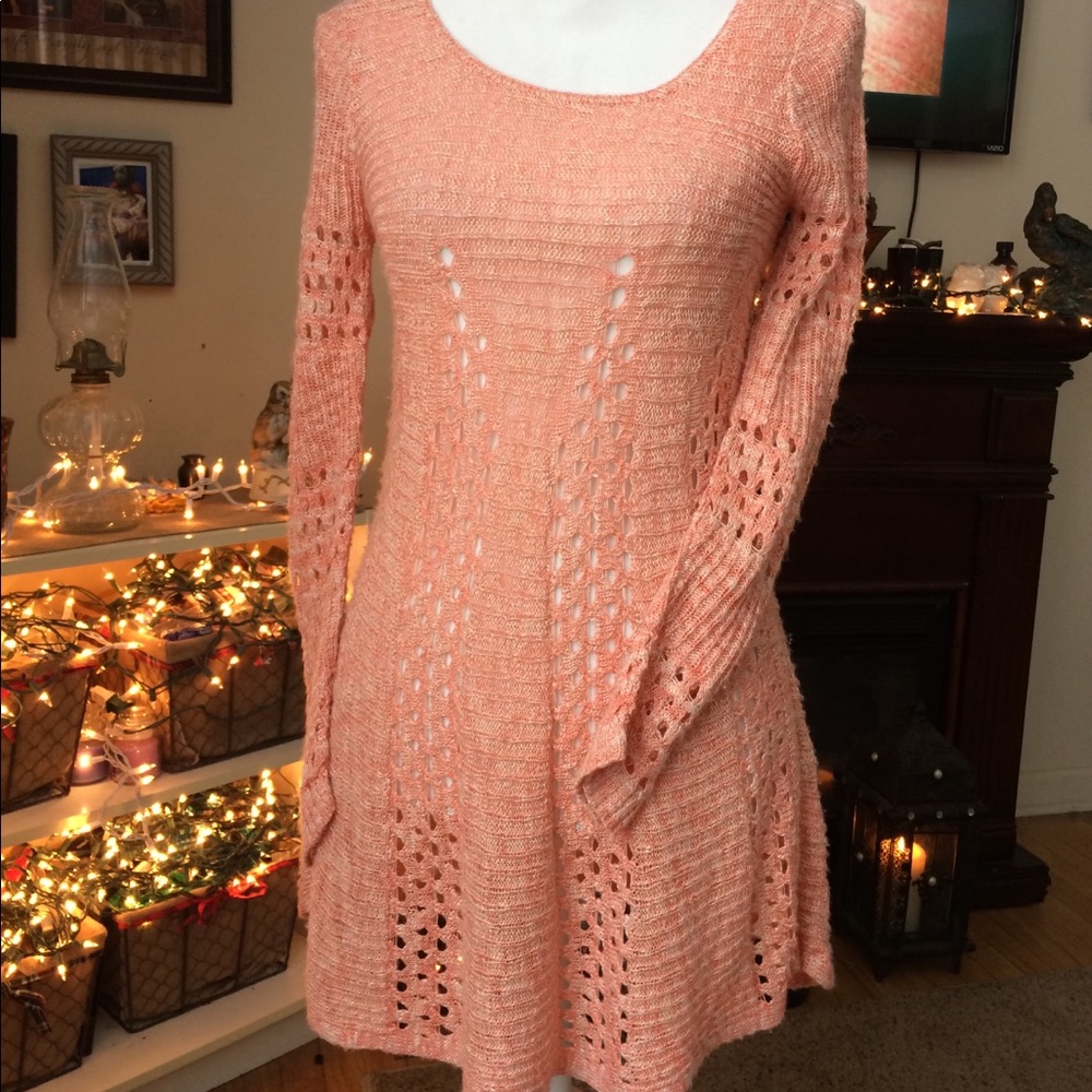 Charming Charlie Long Sweater Mini Sweater Dress